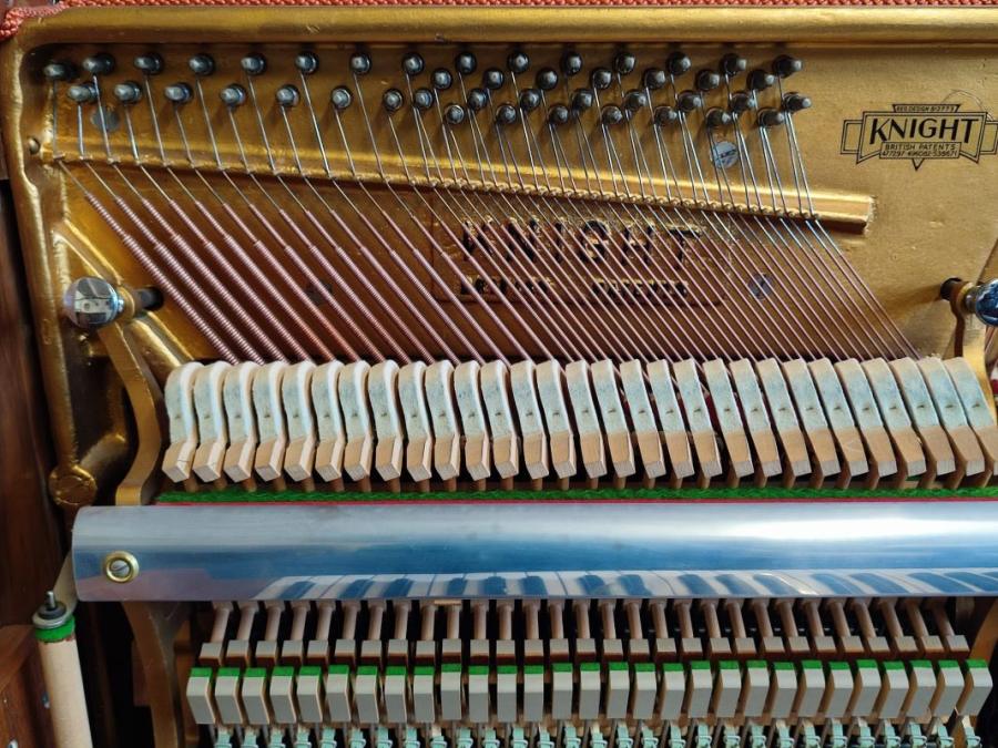 Knight K10 upright Piano in walnut – Gallery image – Roberts Pianos Oxford