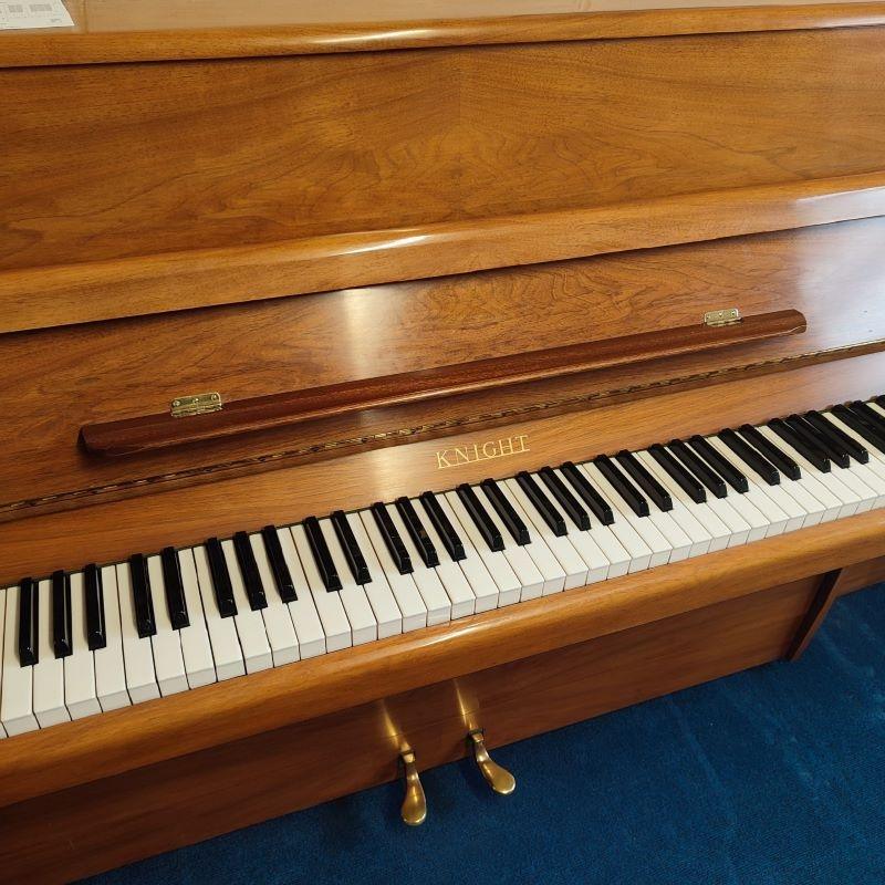 Knight K10 upright Piano in walnut – Gallery image – Roberts Pianos Oxford