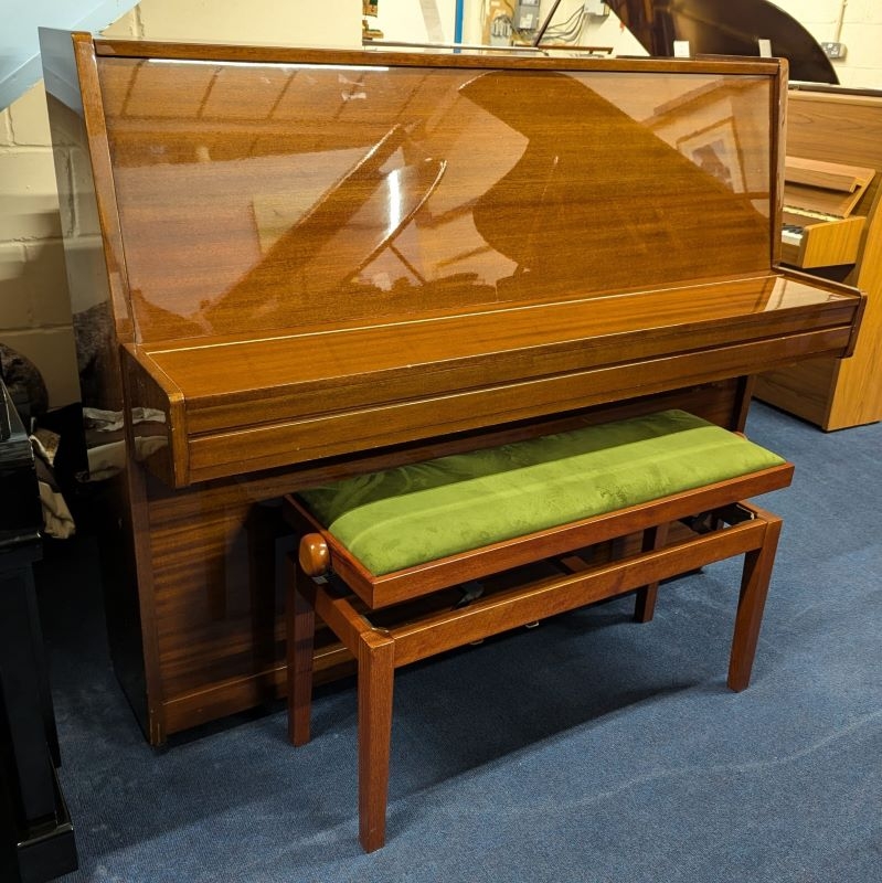 Grotrian Steinweg upright Piano in Mahogany – Gallery image – Roberts Pianos Oxford