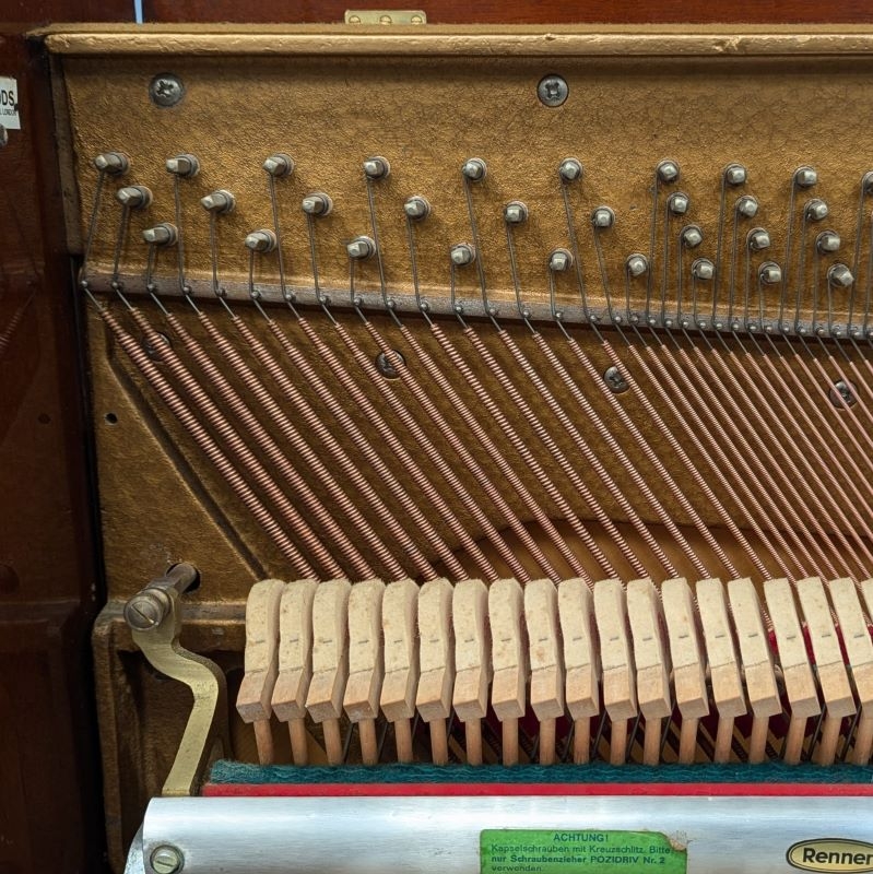 Grotrian Steinweg upright Piano in Mahogany – Gallery image – Roberts Pianos Oxford