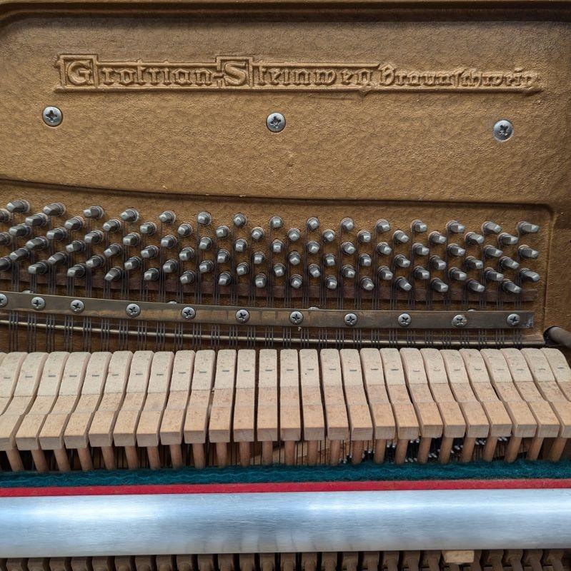 Grotrian Steinweg upright Piano in Mahogany – Gallery image – Roberts Pianos Oxford