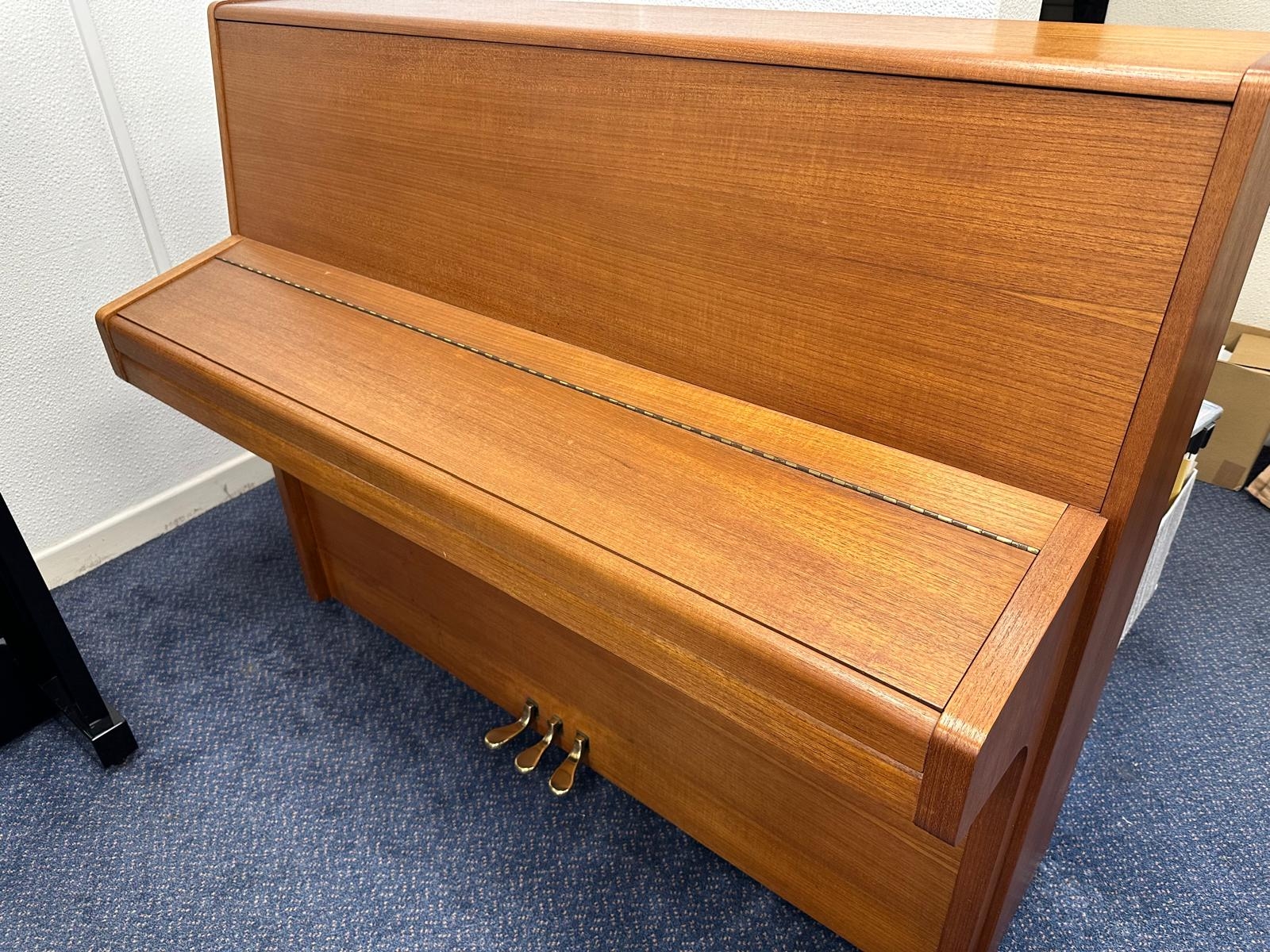 Knight K 10 upright Piano in teak – Gallery image – Roberts Pianos Oxford