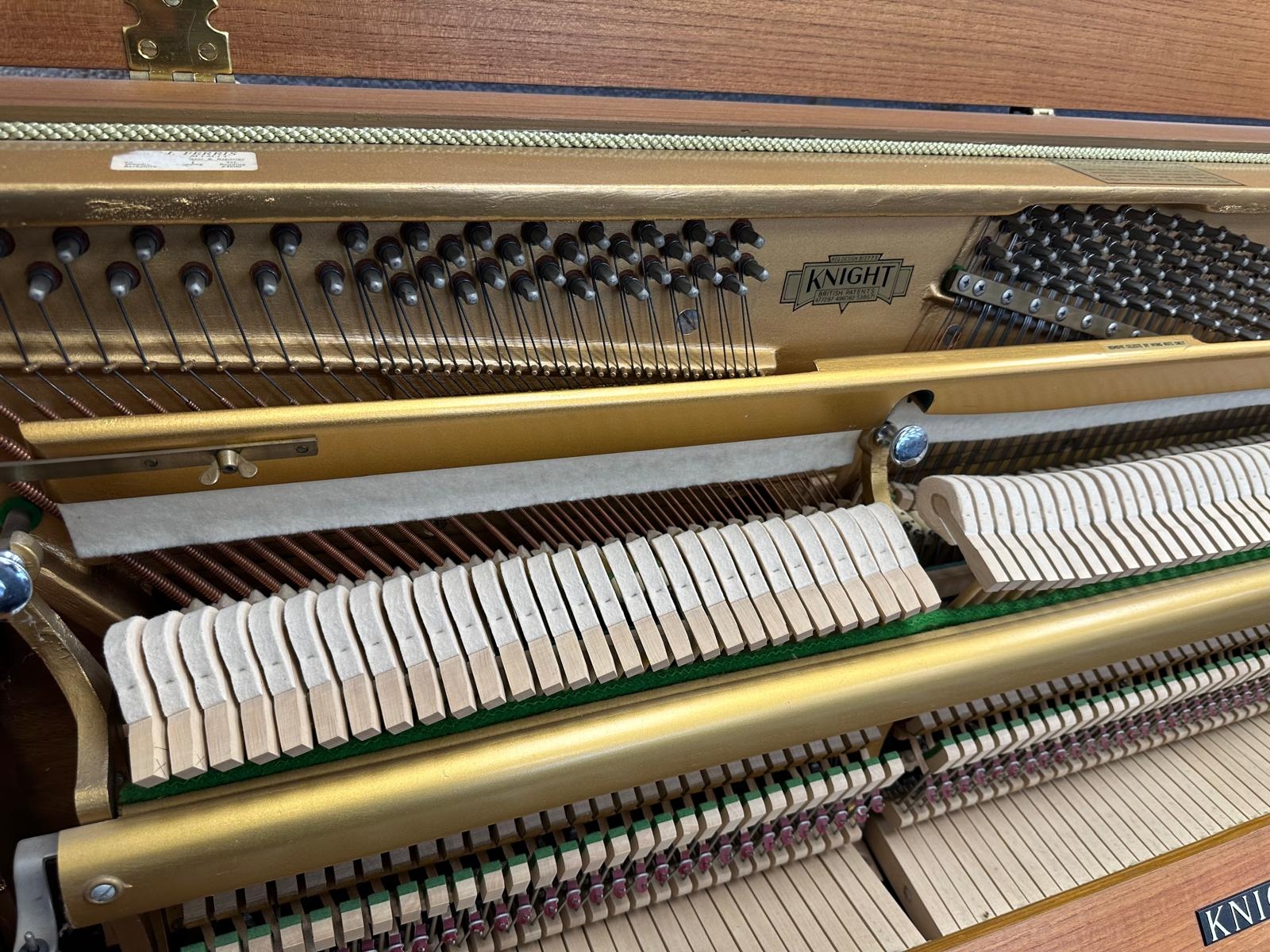 Knight K 10 upright Piano in teak – Gallery image – Roberts Pianos Oxford