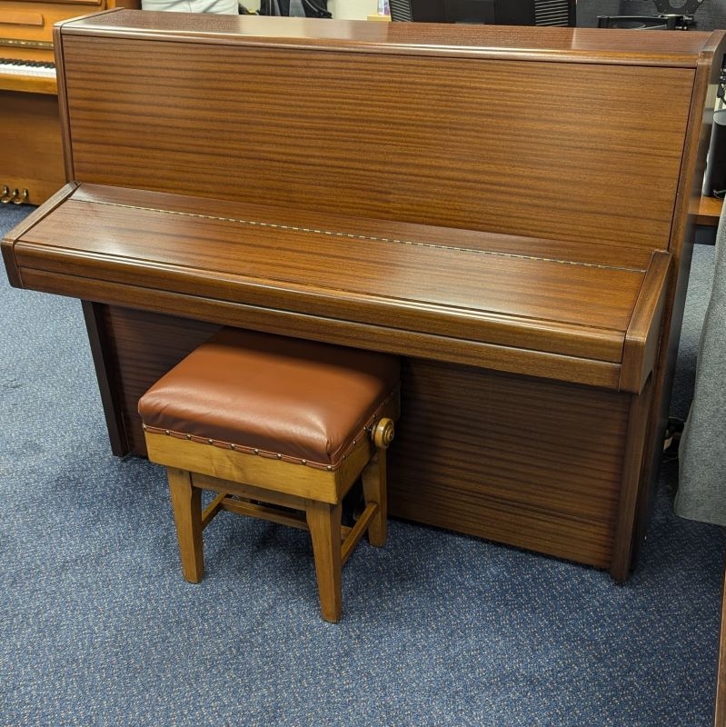Knight K 10 upright Piano in Mahogany – Gallery image – Roberts Pianos Oxford