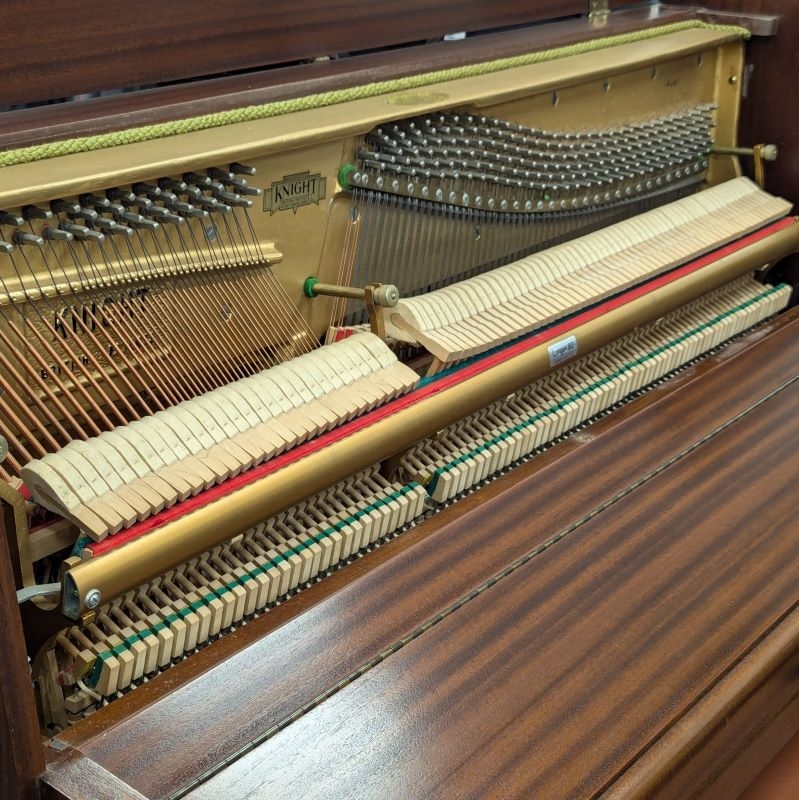 Knight K 10 upright Piano in Mahogany – Gallery image – Roberts Pianos Oxford