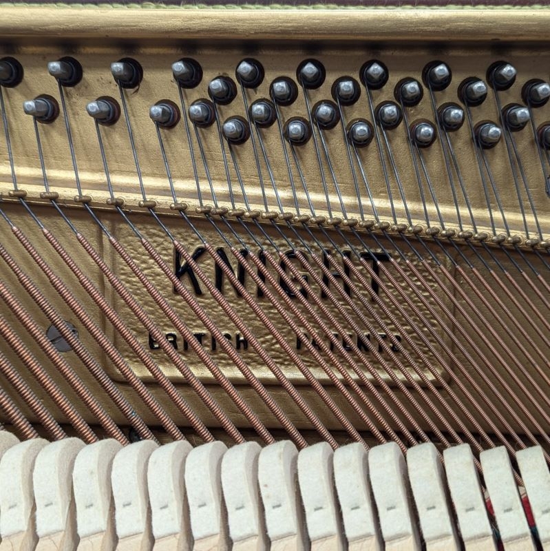 Knight K 10 upright Piano in Mahogany – Gallery image – Roberts Pianos Oxford