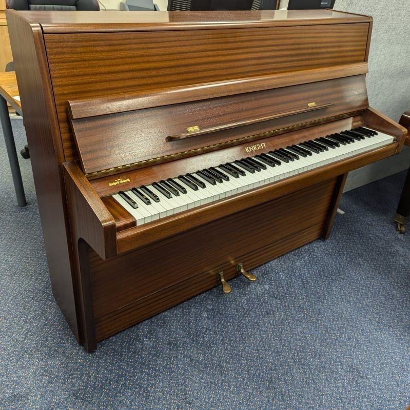 Knight K 10 upright Piano in Mahogany – Featured image – Roberts Pianos Oxford