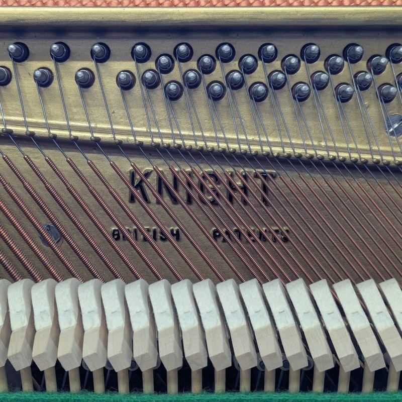 Knight K10 upright Piano in Walnut – Gallery image – Roberts Pianos Oxford