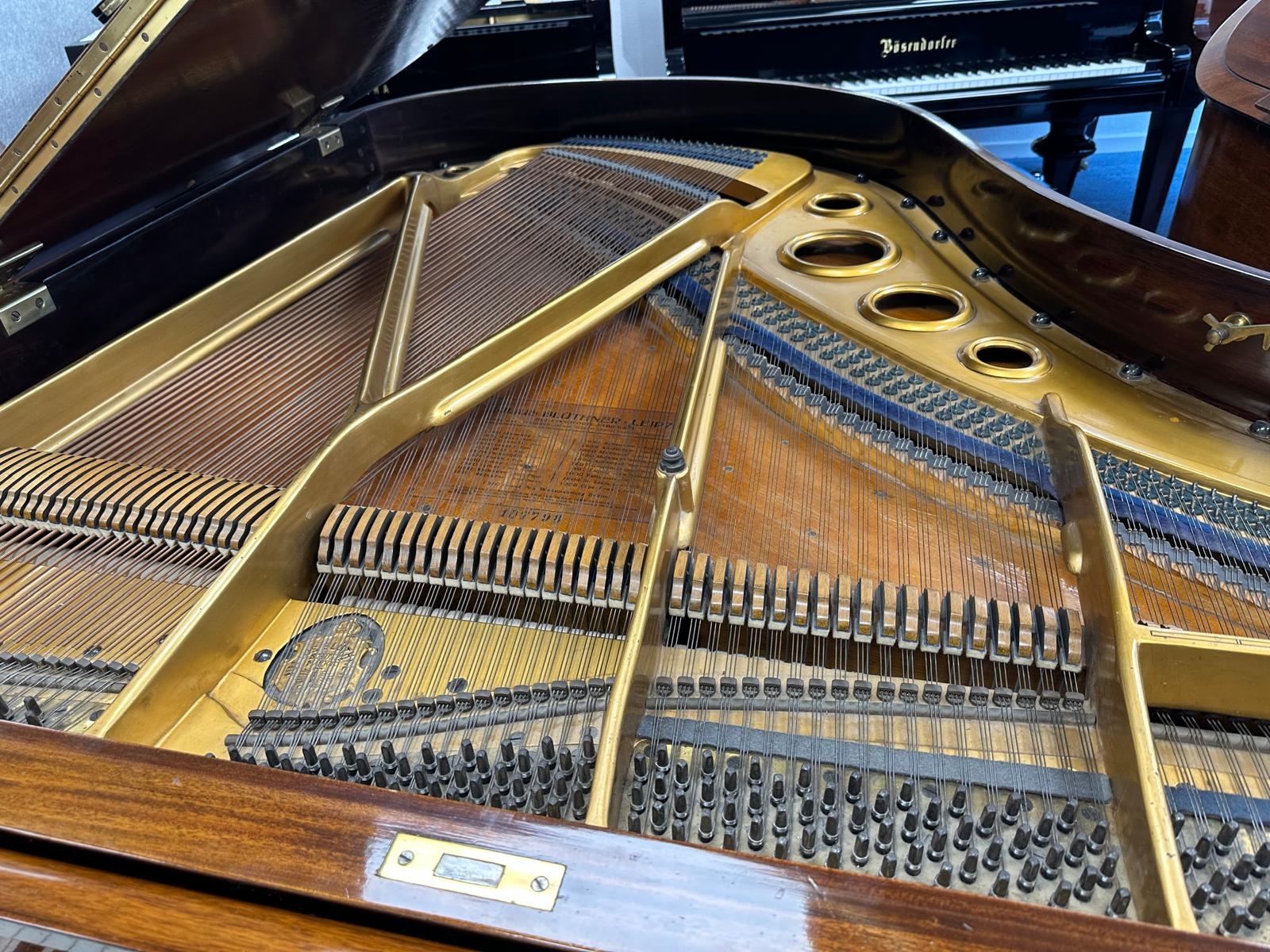 Bluthner V grand Piano in rosewood – Gallery image – Roberts Pianos Oxford