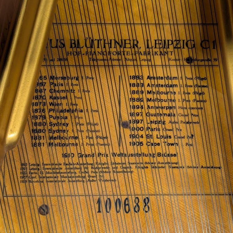 Bluthner VII grand Piano in Rosewood – Gallery image – Roberts Pianos Oxford