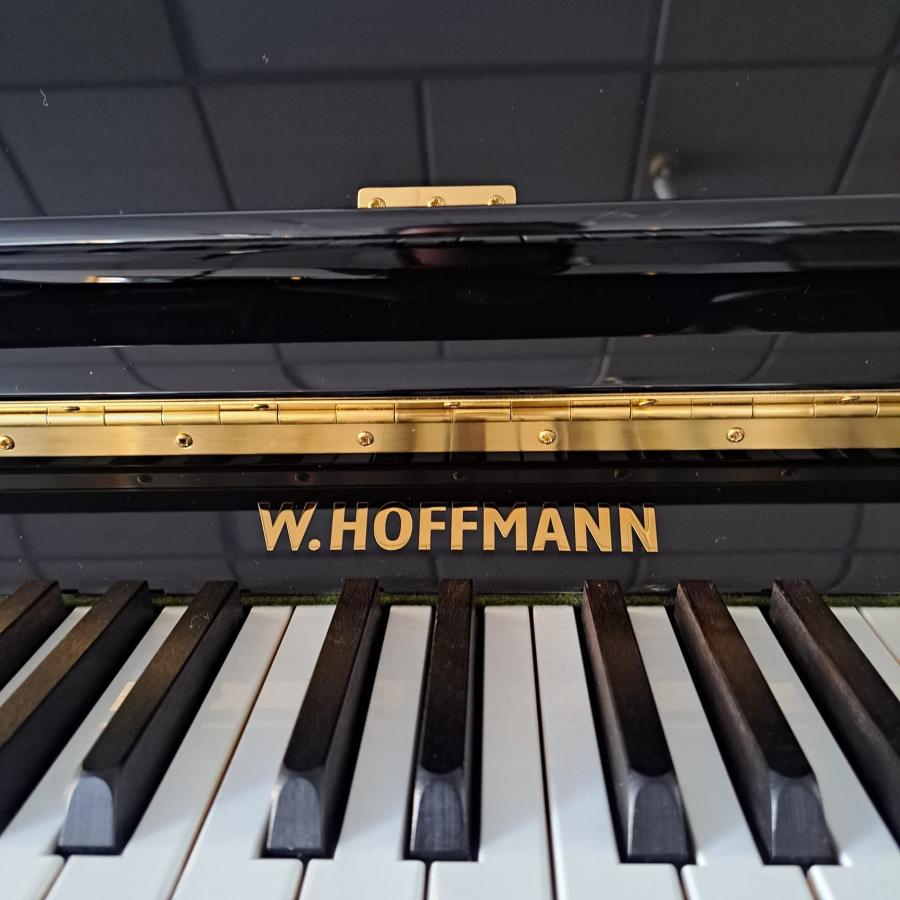 Hoffmann T122 upright Piano in Black – Gallery image – Roberts Pianos Oxford