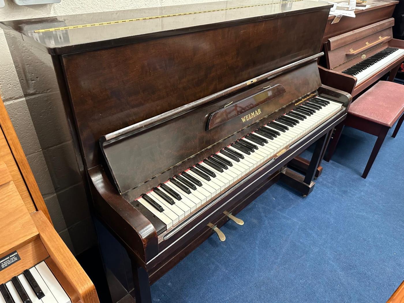 Welmar 118 upright Piano in mahogany – Featured image – Roberts Pianos Oxford