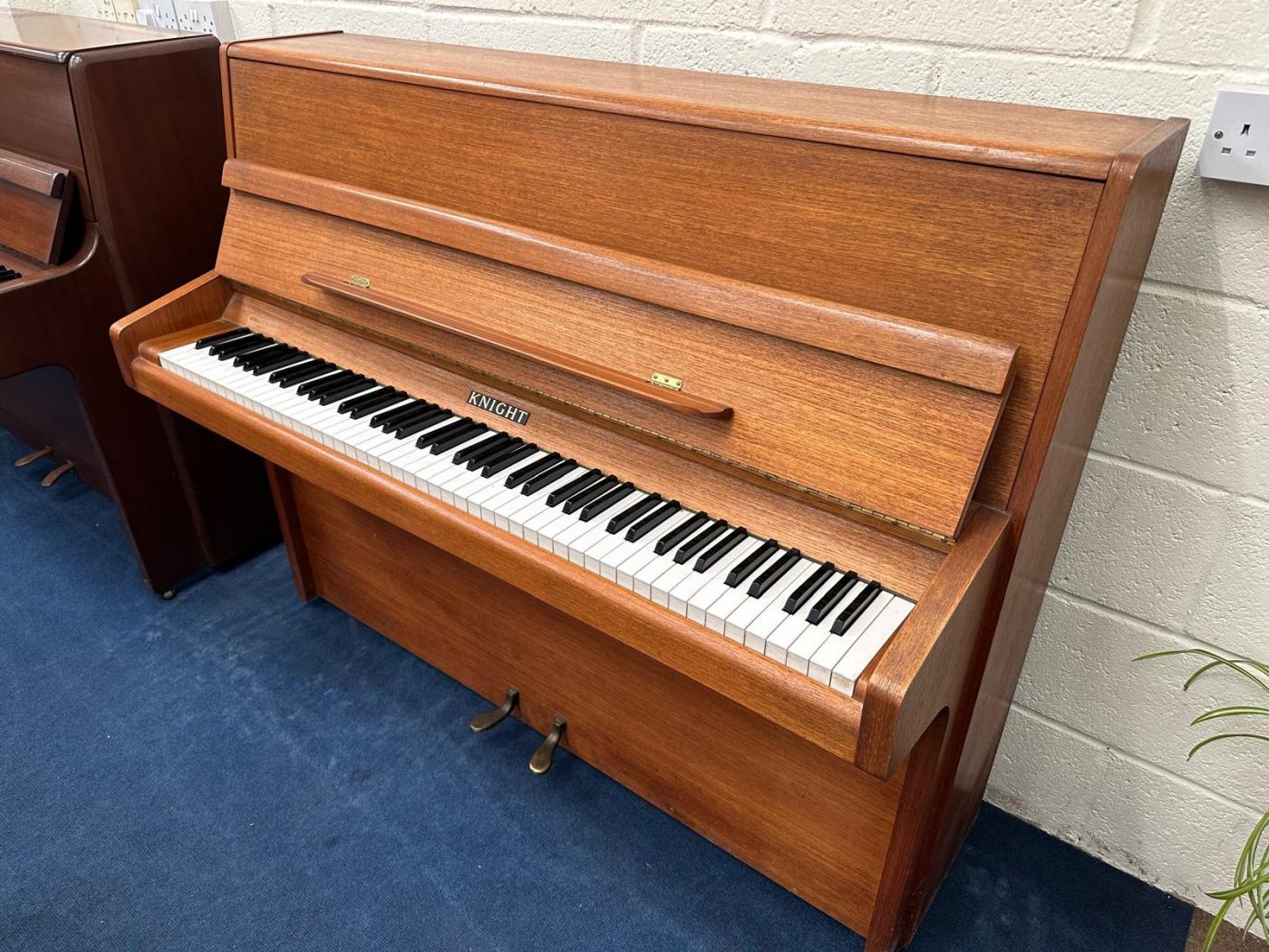 Knight K10 upright Piano in teak – Featured image – Roberts Pianos Oxford