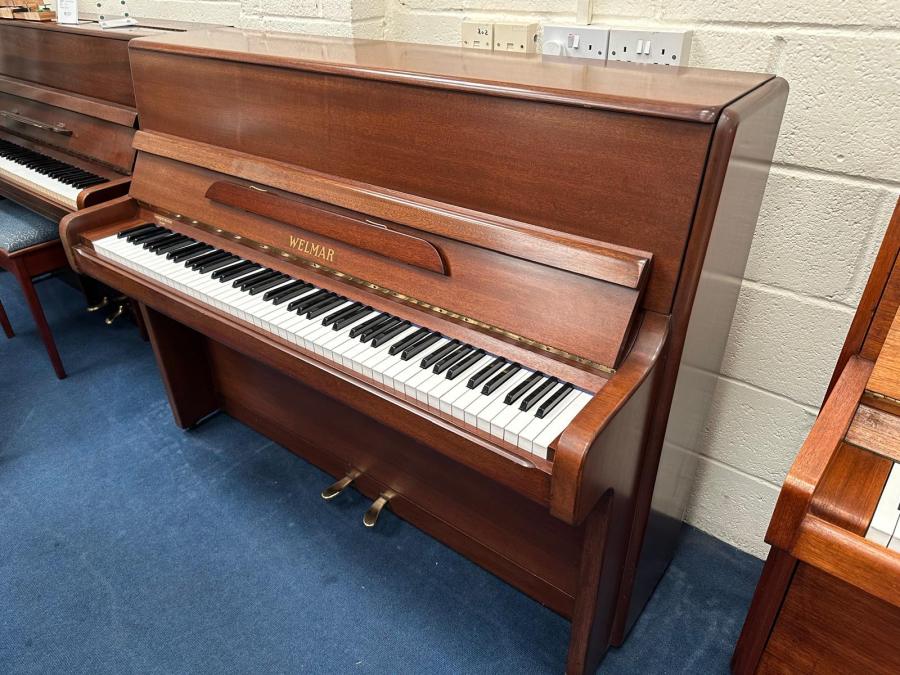 Welmar A2 upright Piano in mahogany – Featured image – Roberts Pianos Oxford