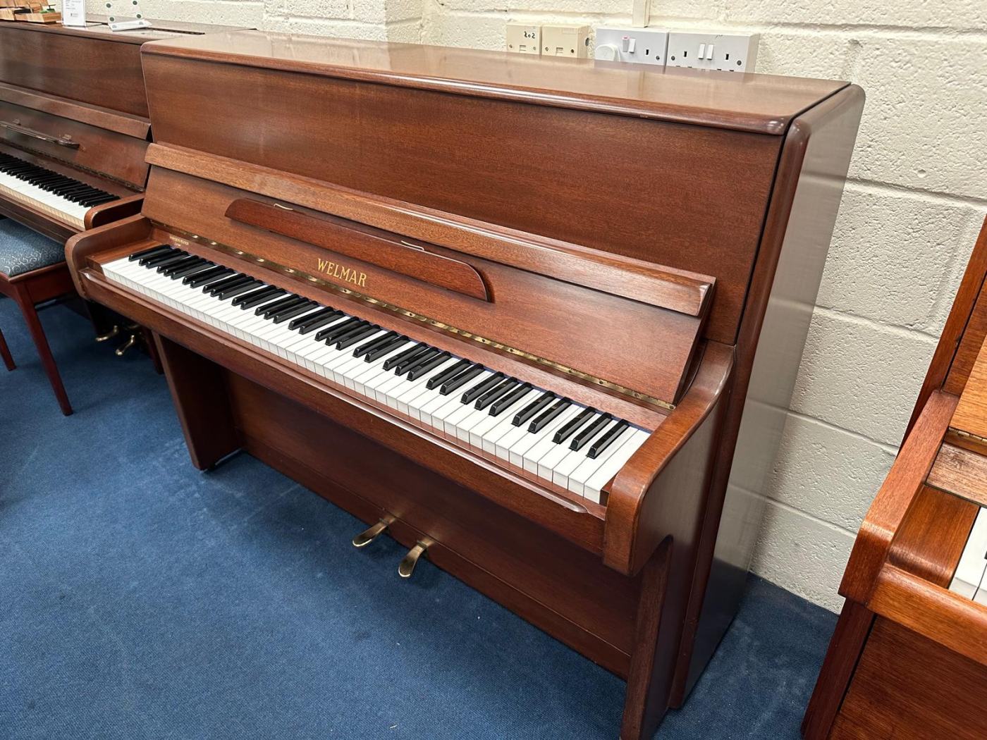 Welmar A2 upright Piano in mahogany – Featured image – Roberts Pianos Oxford
