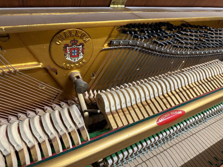 Challen 988 upright Piano in teak – Gallery image – Roberts Pianos Oxford