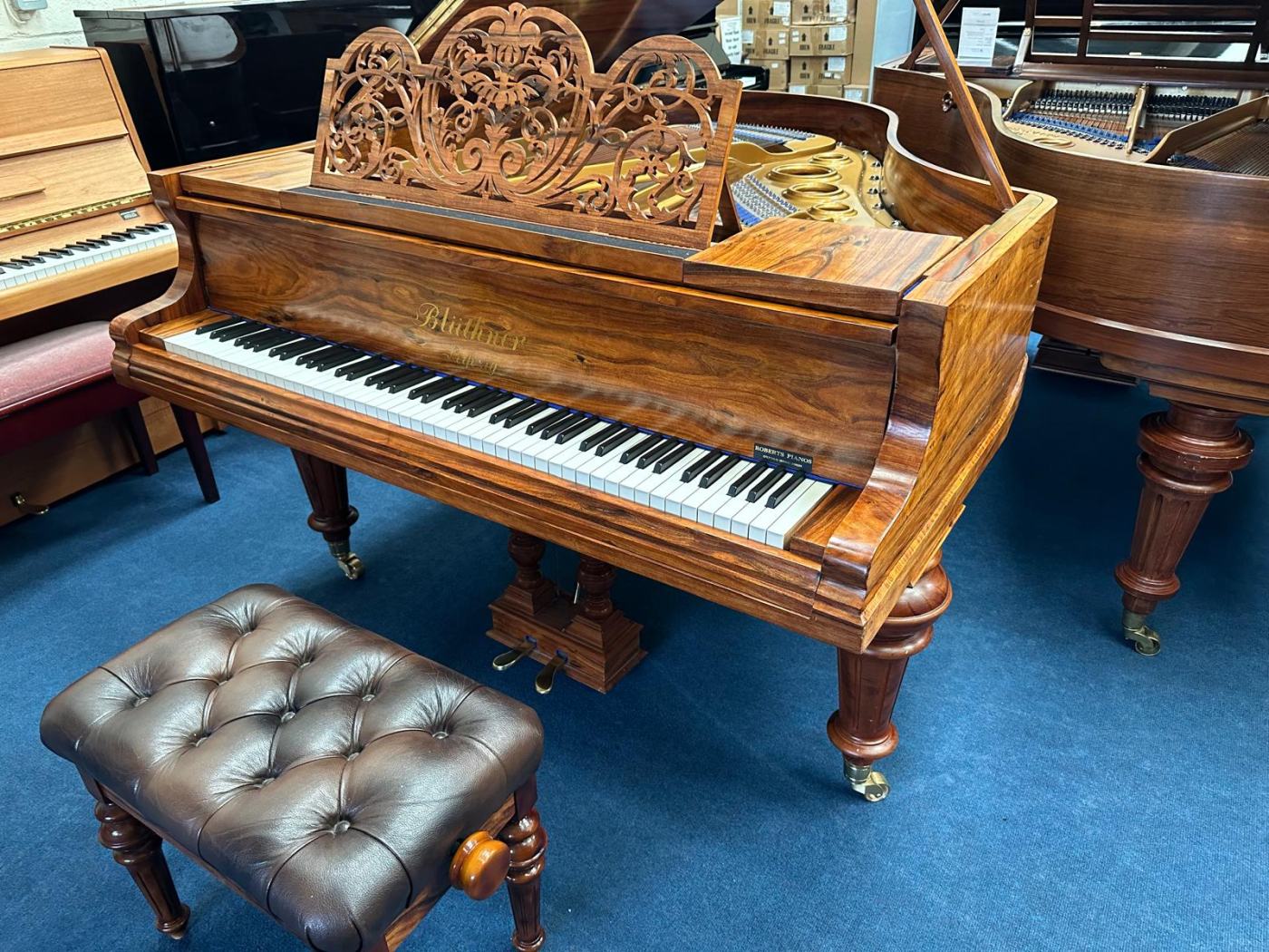 Bluthner VI grand Piano in rosewood – Featured image – Roberts Pianos Oxford
