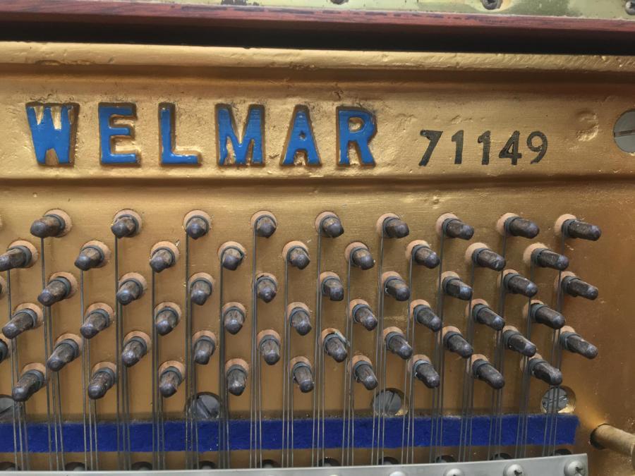 Welmar A2 upright Piano in Mahogany – Gallery image – Roberts Pianos Oxford