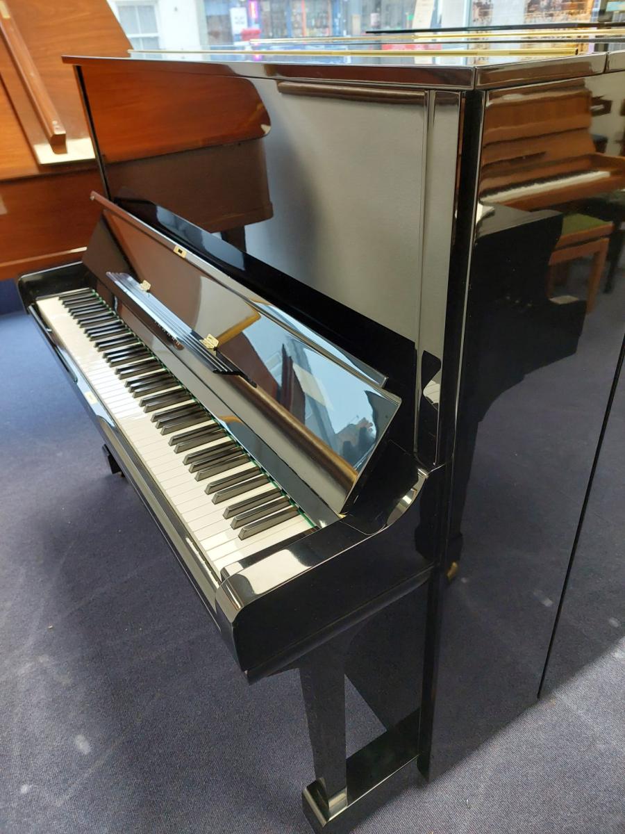 Yamaha U3H upright Piano in Black Polyester – Featured image – Roberts Pianos Oxford