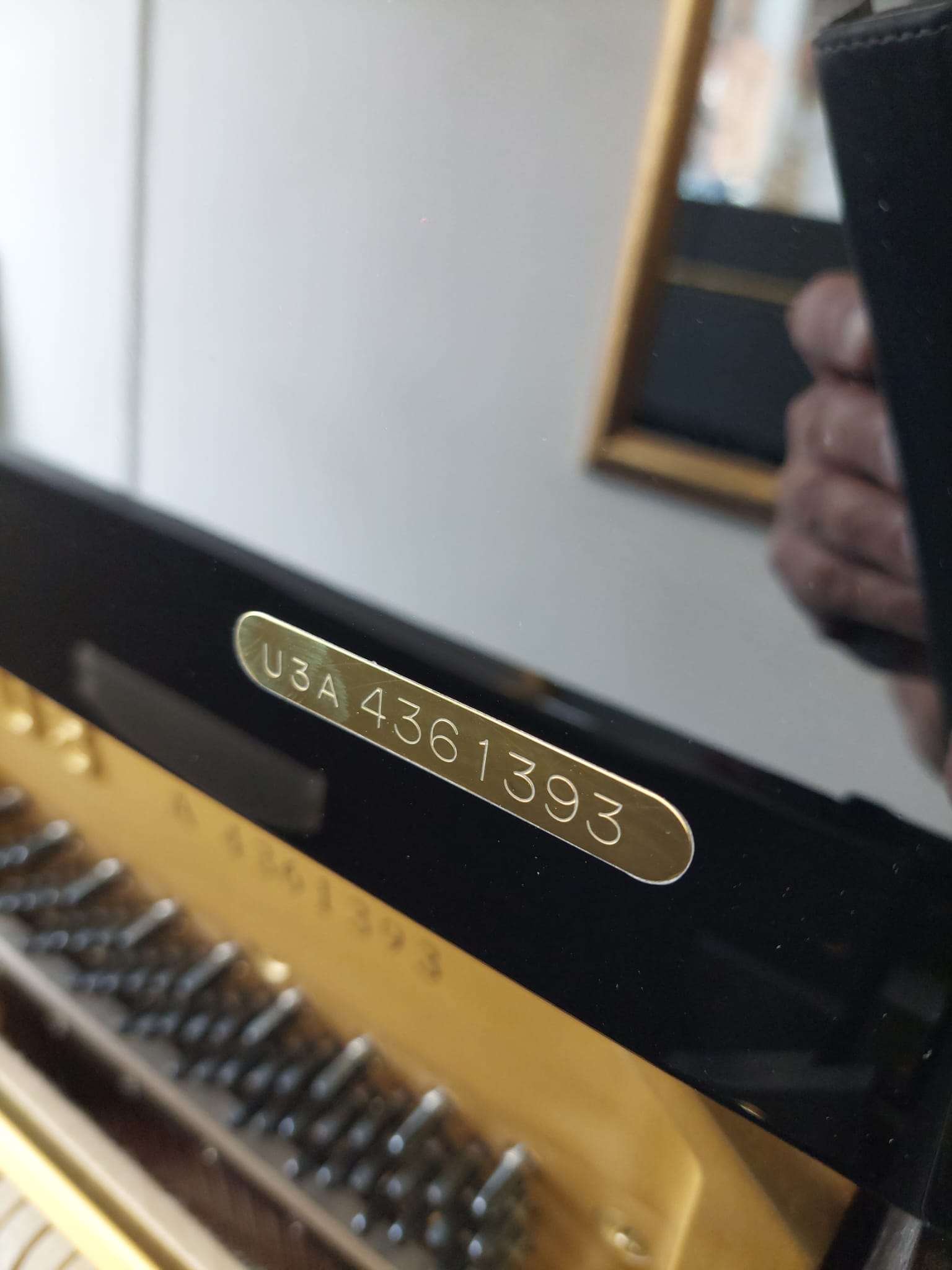 Yamaha U3A Upright Piano in Black Polyester – Gallery image – Roberts Pianos Oxford
