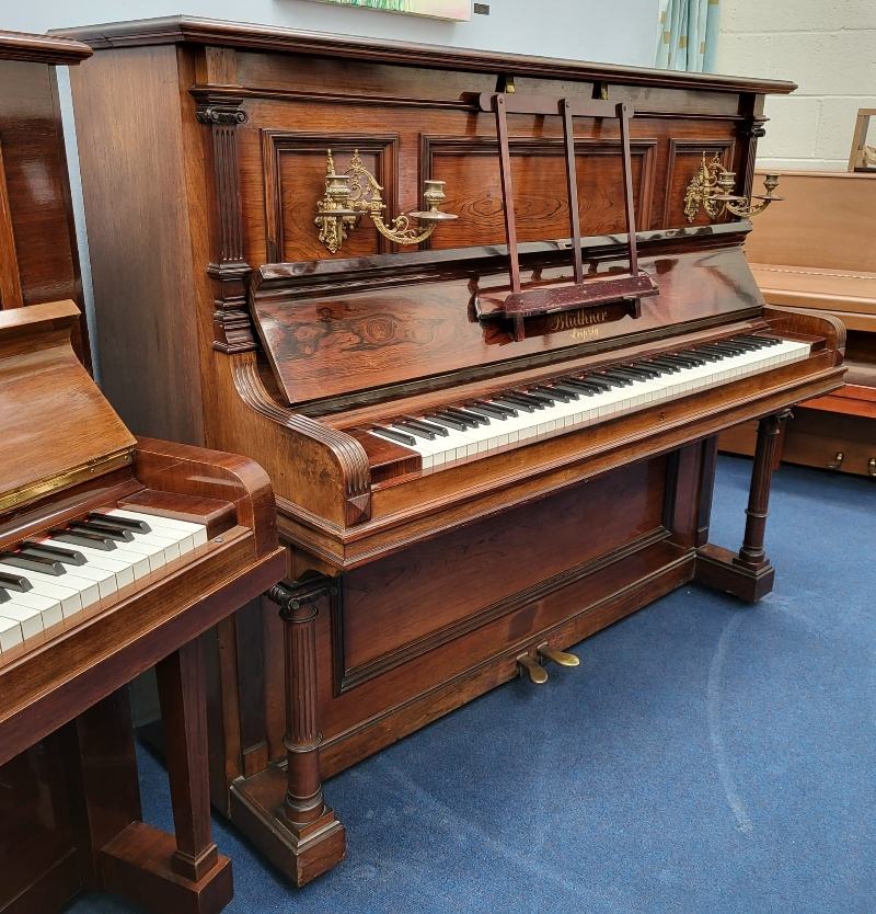 Bluthner upright Piano in rosewood – Featured image – Roberts Pianos Oxford