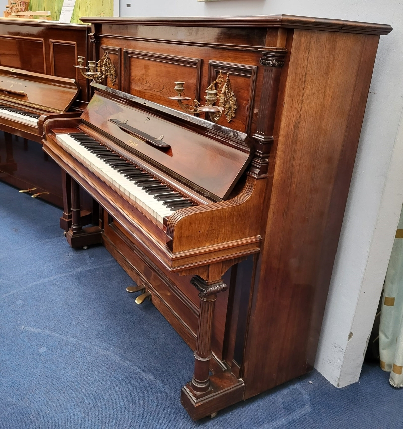 Bluthner upright Piano in rosewood – Gallery image – Roberts Pianos Oxford
