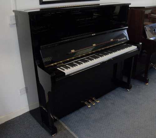 Bosendorfer 130 upright Piano in black polyester – Featured image – Roberts Pianos Oxford