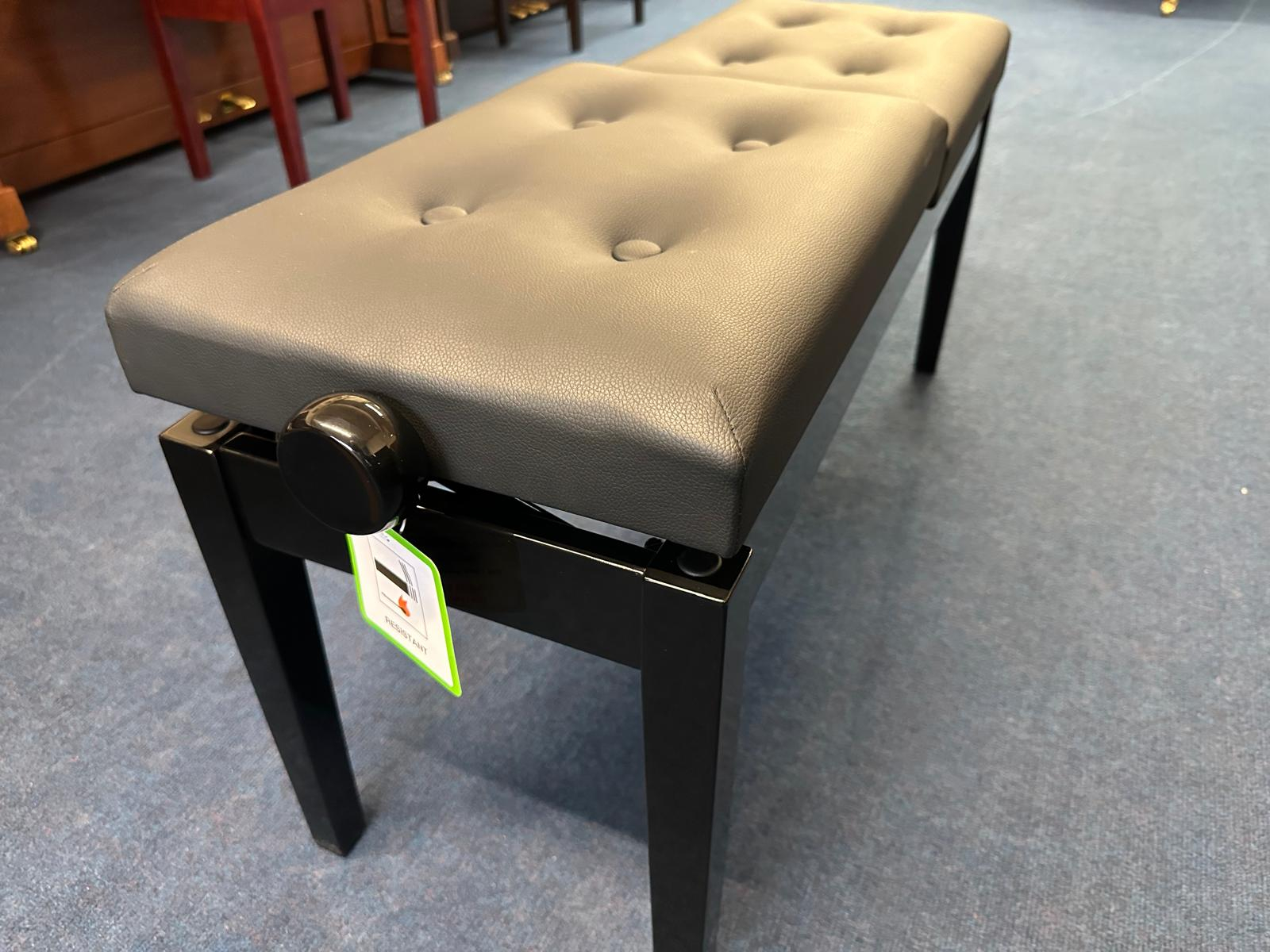 Stool Duet, Polished Ebony stool Piano – Gallery image – Roberts Pianos Oxford