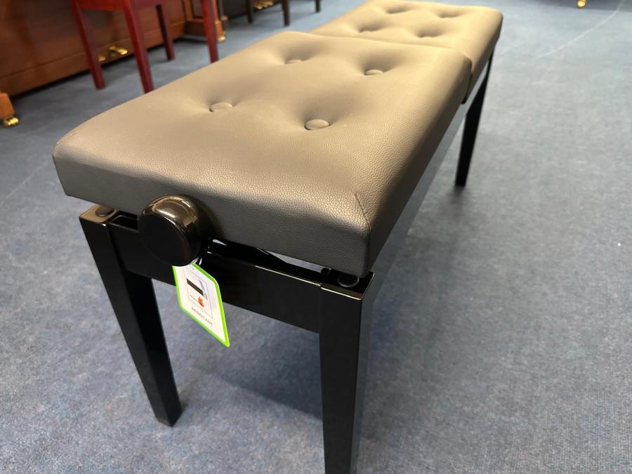 Stool Duet, Polished Ebony stool Piano – Gallery image – Roberts Pianos Oxford