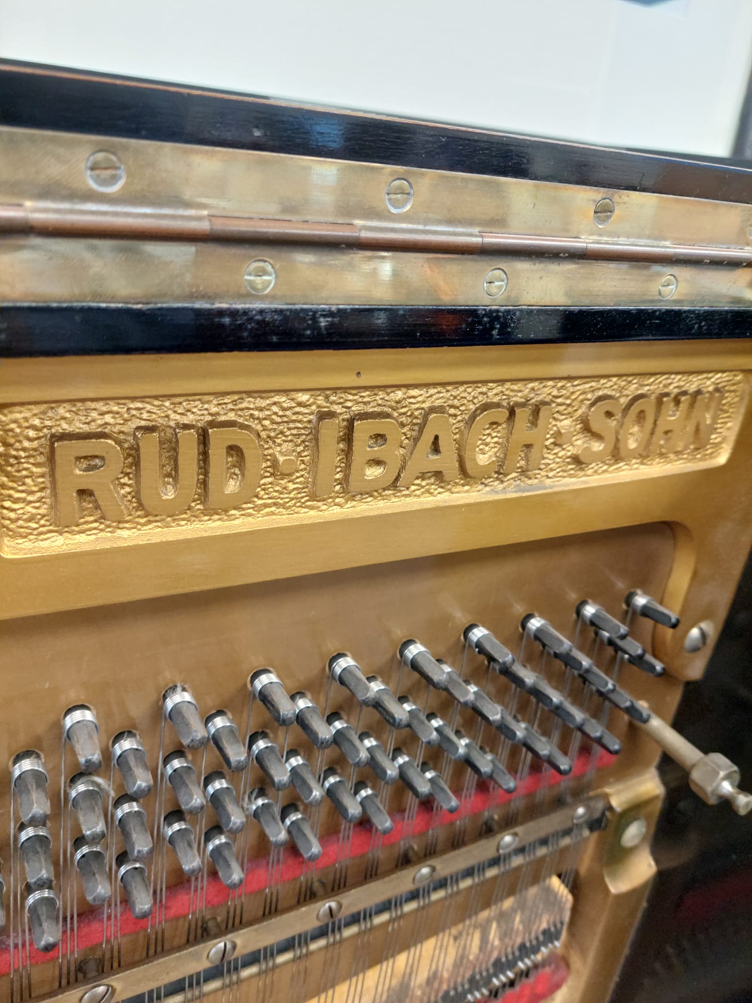 Ibach 130 Upright Piano in Black Polyester – Gallery image – Roberts Pianos Oxford