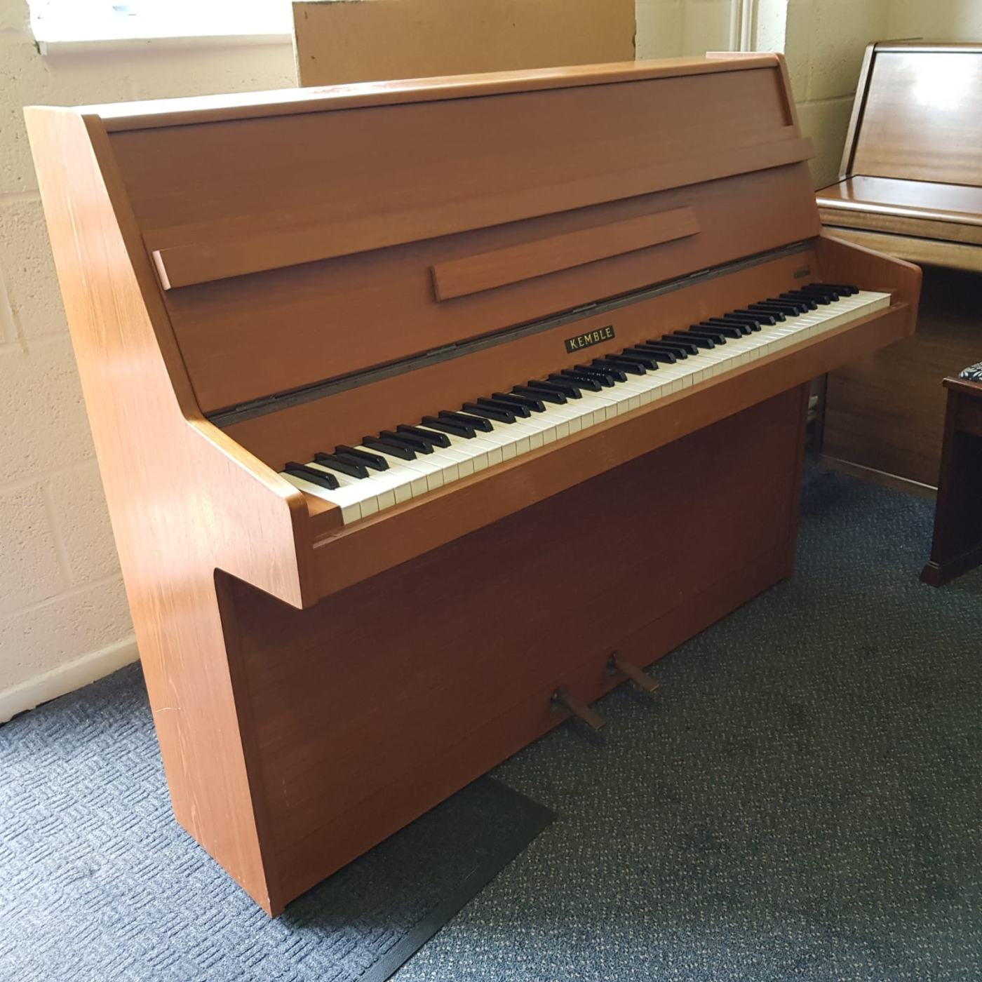 Kemble upright Piano in Teak – Featured image – Roberts Pianos Oxford