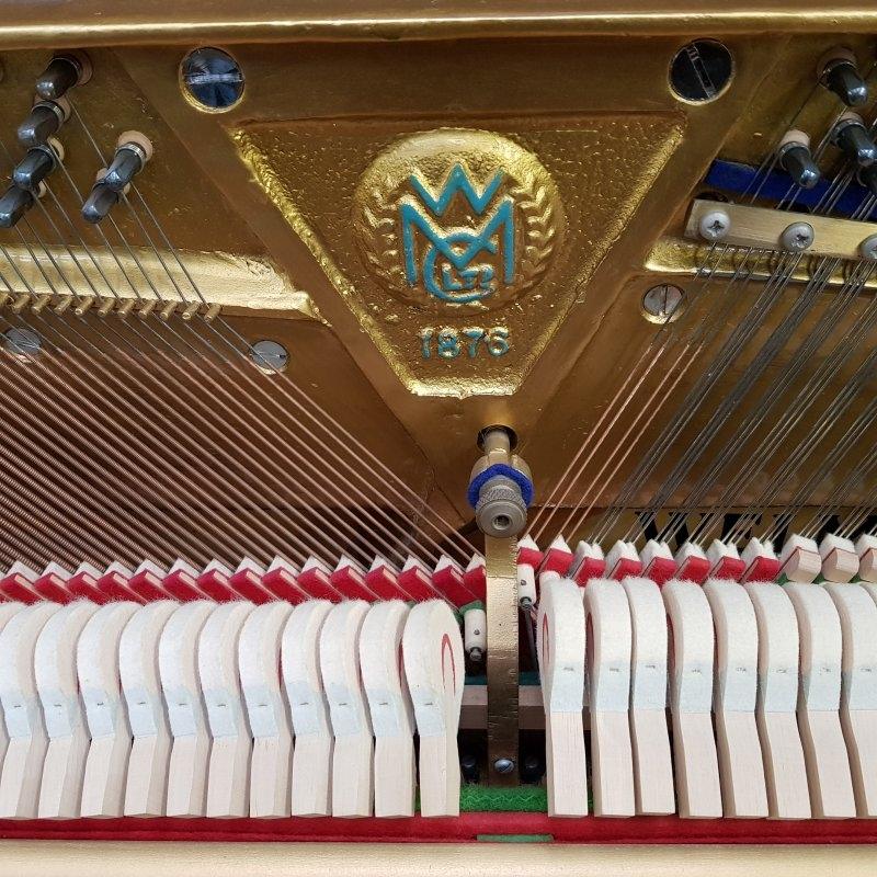Welmar upright Piano in Teak – Gallery image – Roberts Pianos Oxford