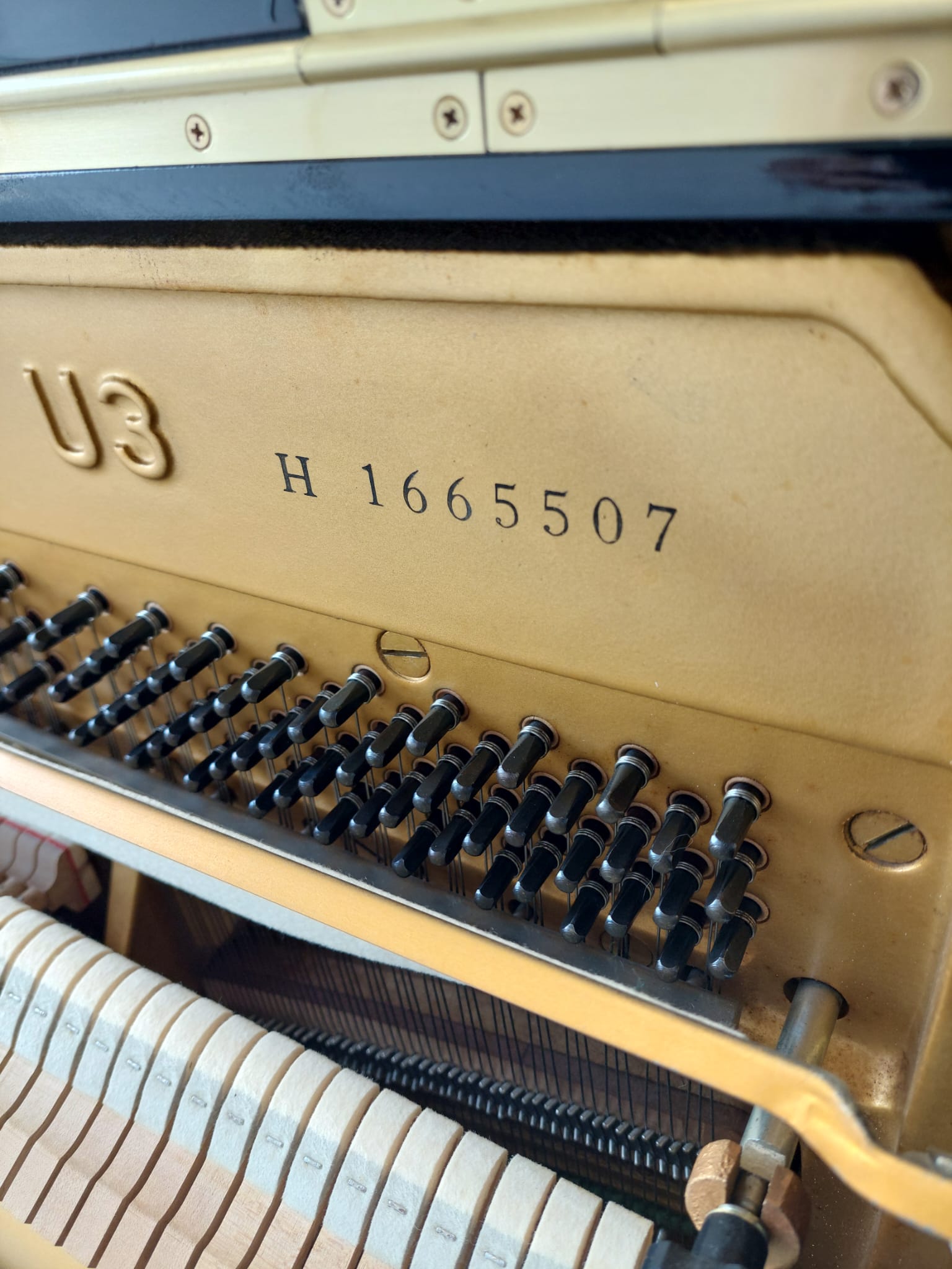 Yamaha U3H Upright Piano in Black Polyester – Gallery image – Roberts Pianos Oxford