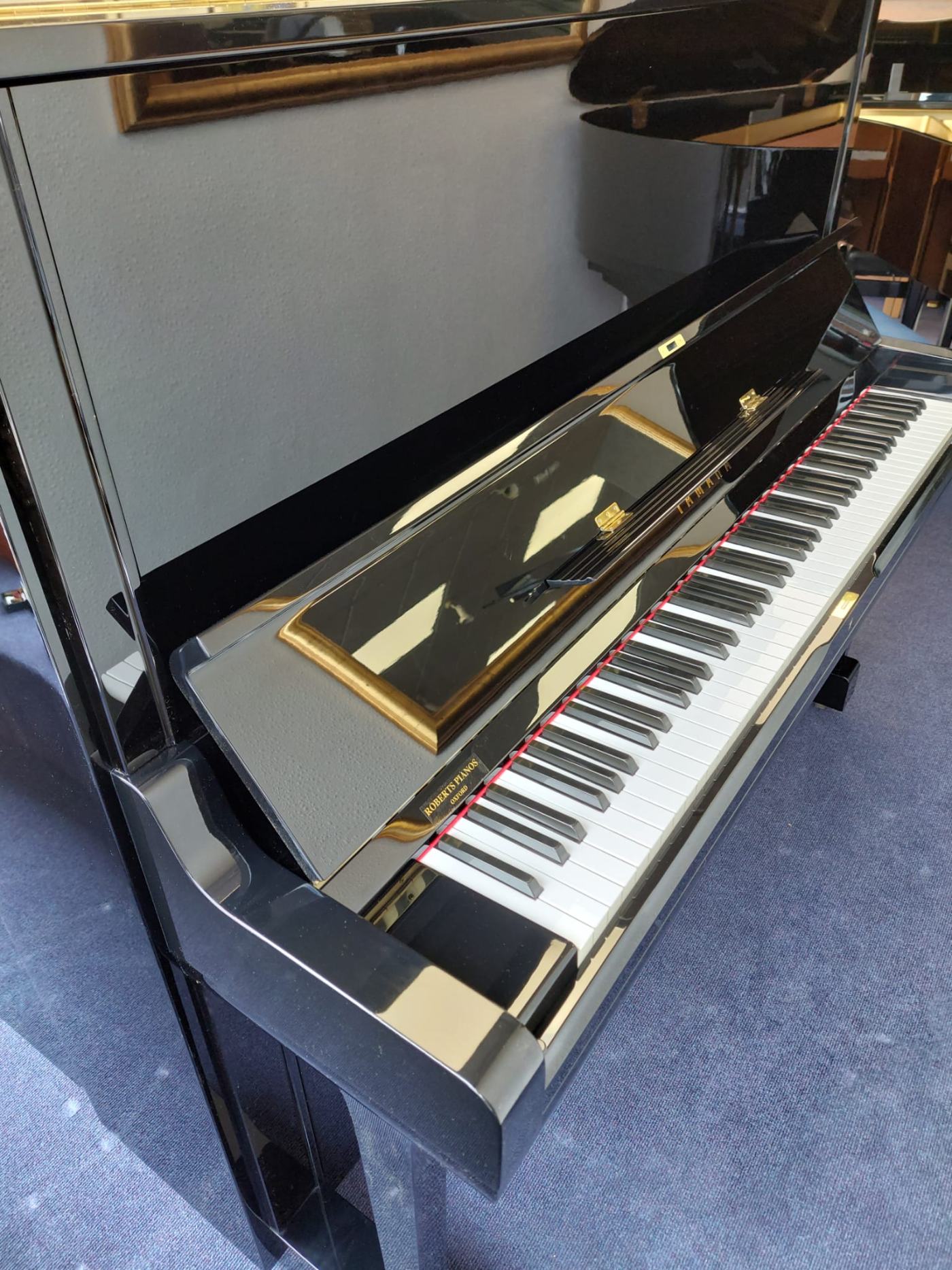 Yamaha U3A Upright Piano in Black Polyester – Featured image – Roberts Pianos Oxford