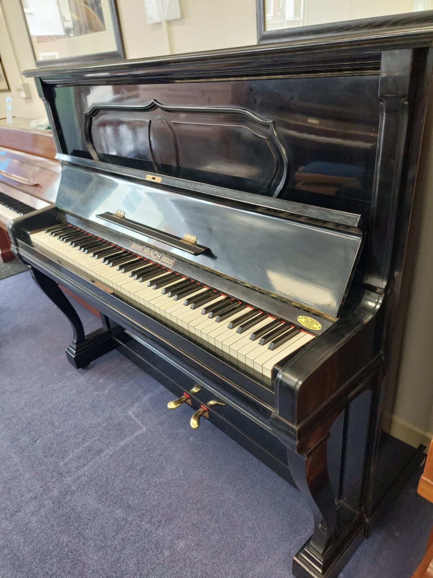 Ibach 130 Upright Piano in Black Polyester – Featured image – Roberts Pianos Oxford