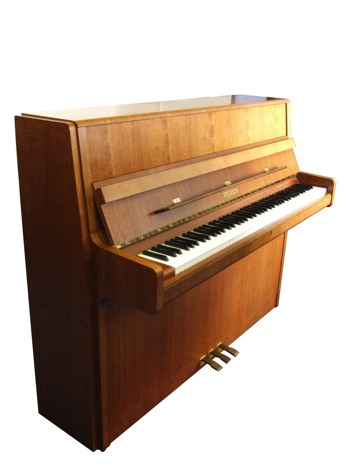 Feurich upright piano walnut