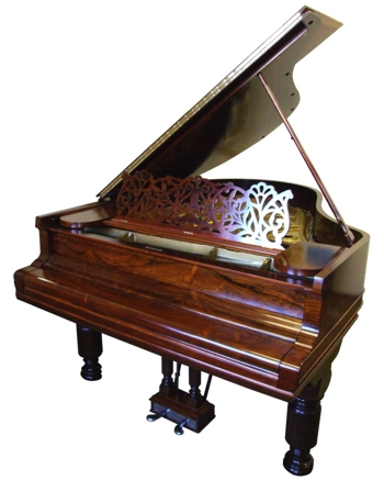 Steinway & Sons Grand Piano Lid Open  Fall Closed