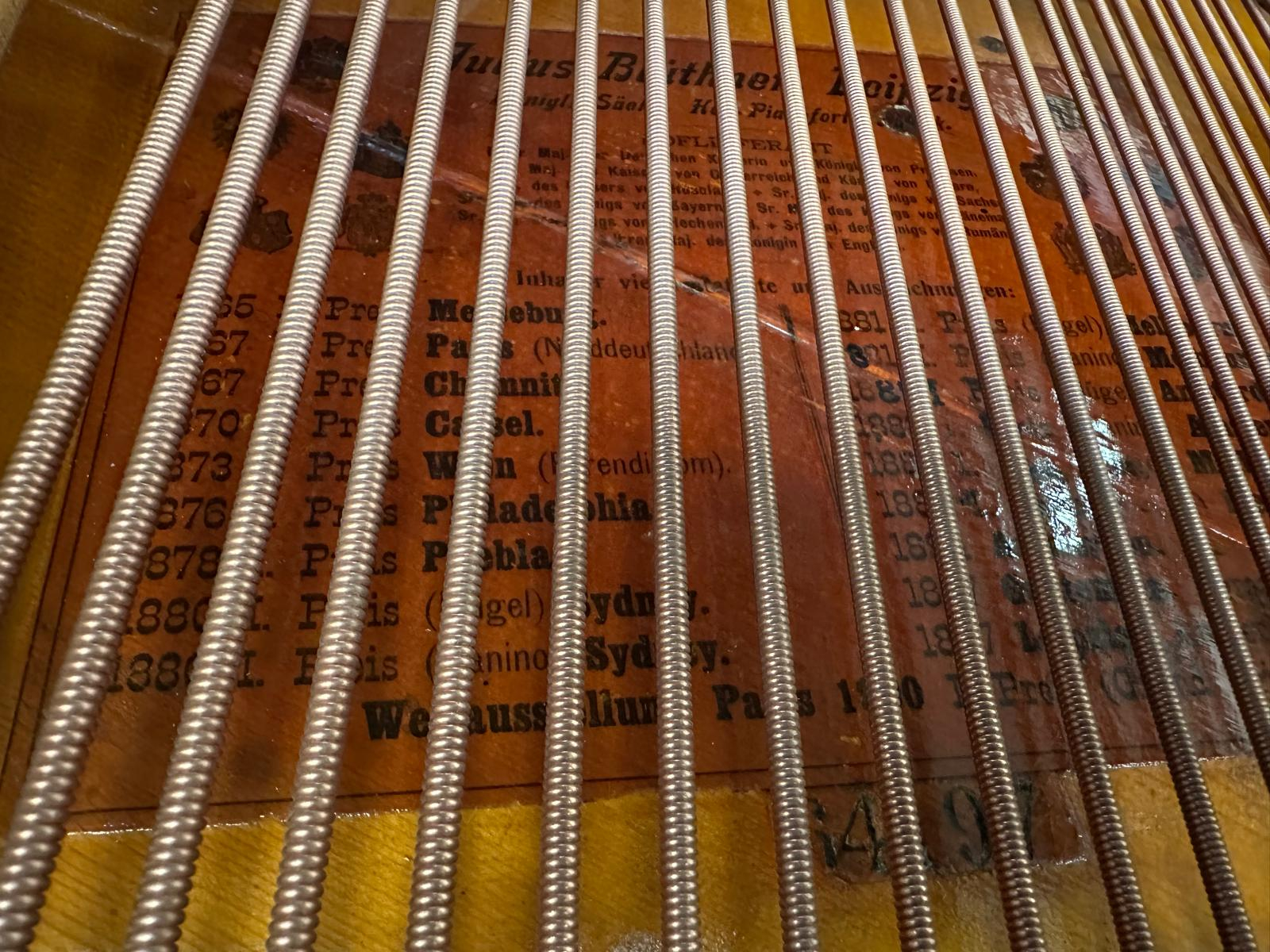 Sold Bluthner piano