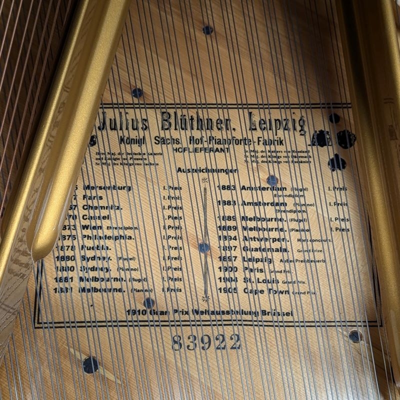 Sold Bluthner piano