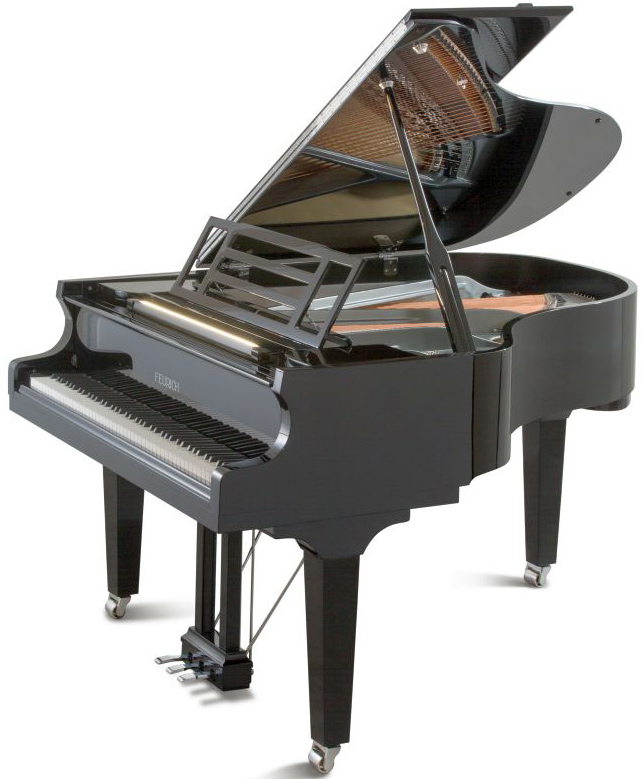 Feurich Model 179 Dynamic II grand piano in polished black