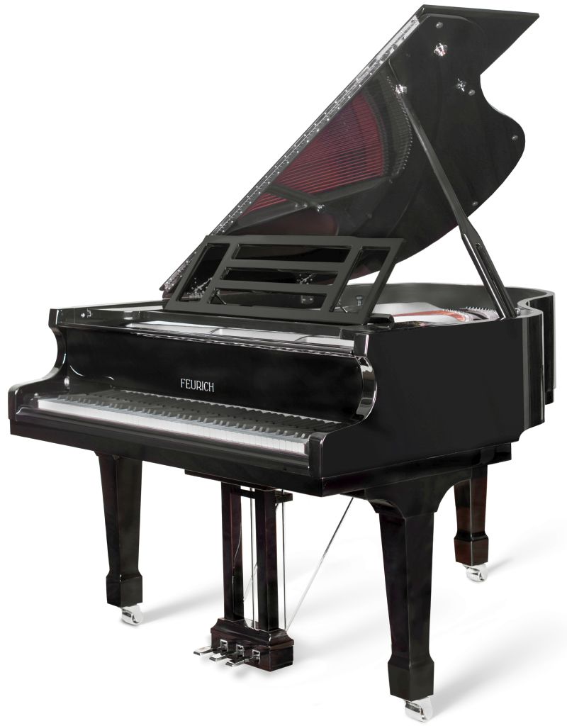 Feurich Model 162 Dynamic I grand piano in polished black